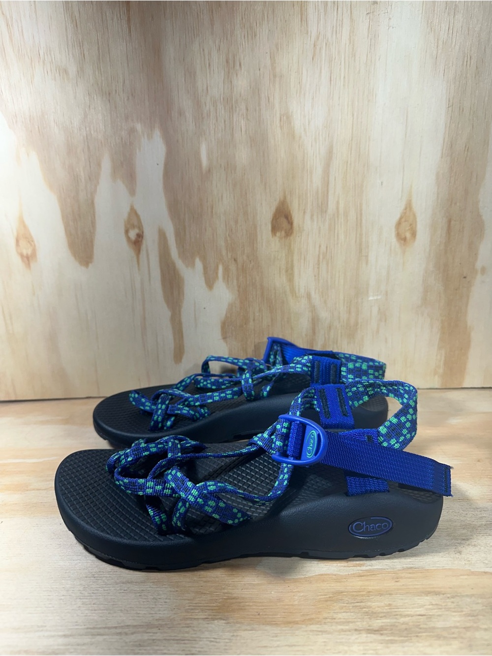 Chaco Z/Cloud Sandals in Blue/Green Women’s Size 8